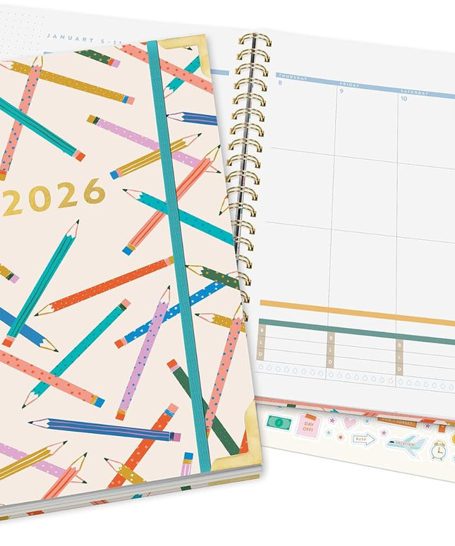 Agenda 2026 Anillada XL Sem Vista 17M - Lápices