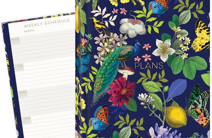 Agenda Semanal Sin Fechas - Floral Vintage Foil Dorado
