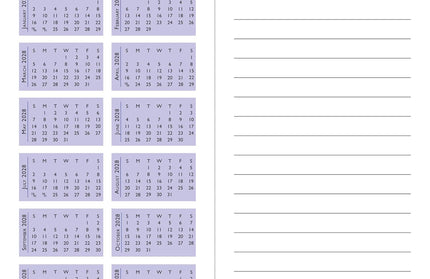 Agenda 2026 Bolsillo 24M - Hydrangeas