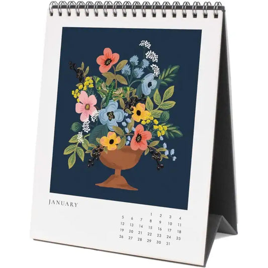 Calendario Escritorio 2025 12M - Flower Studies