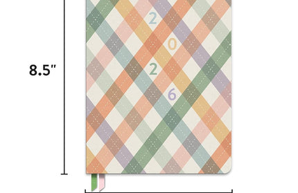 Agenda 2026 Sem Vista 17M - Checkered Colores