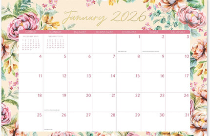 Calendario 2026 Pared 17M - Bella Flora