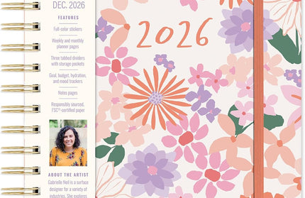 Agenda 2026 Sem Vista TriTab 17M - Secret Garden