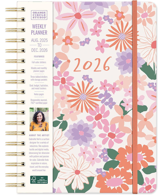 Agenda 2026 Sem Vista TriTab 17M - Secret Garden