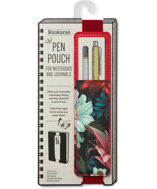 Portalápices Elástico para Libretas - Floral Oscuro