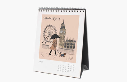 Calendarios 2026 Escritorio 12M - Travel