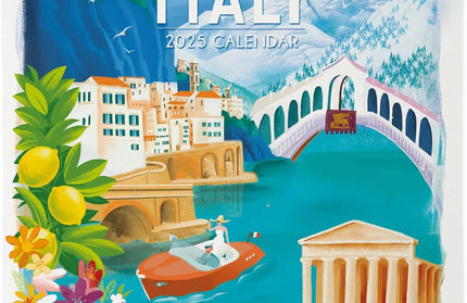Calendario 2025 Mensual Pared 12M - Italia