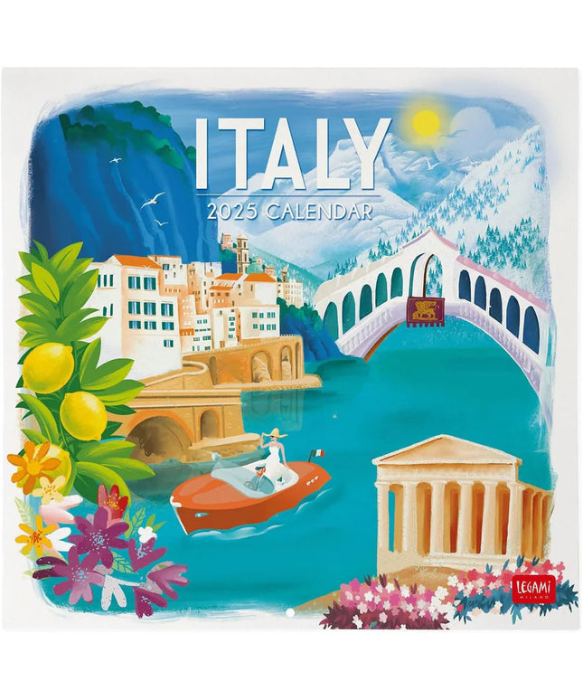 Calendario 2025 Mensual Pared 12M - Italia