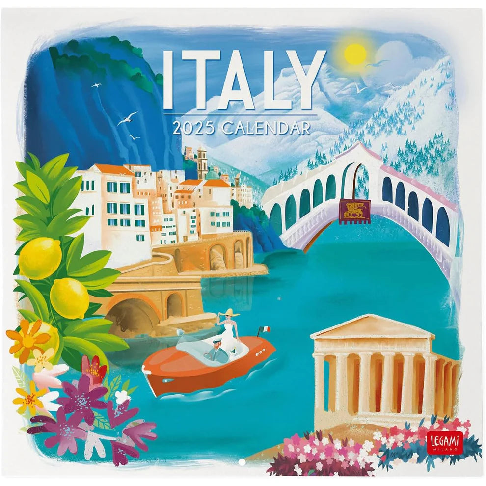 Calendario 2025 Mensual Pared 12M - Italia