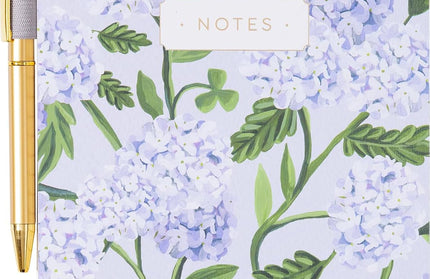 Block de Notas Anillado con Boligrafo - Hydrangea