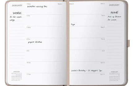 Agenda 2026 Mediana 12M Sem Vista - Caramelo