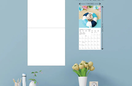 Calendario 2026 Pared Mini 12M - Happiest Hedgehogs