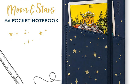 Libreta Bolsillo Composición - Moon and Stars
