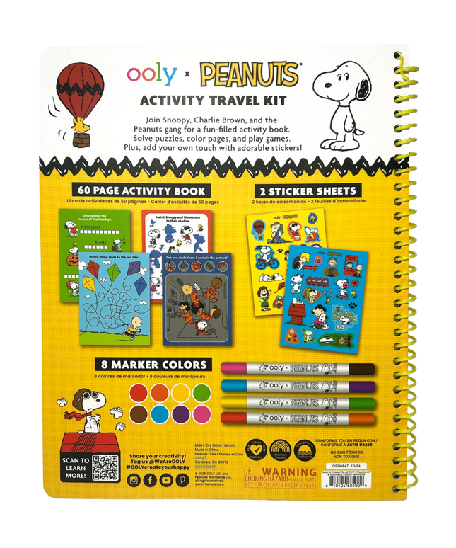 Kit de actividades viaje - Snoopy