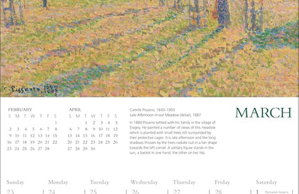 Calendario Pared 2025 12M Mini - The National Gallery