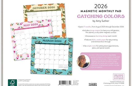 Calendario 2026 Magnético 17M - Mariposas