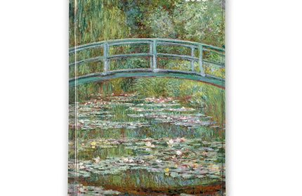 Agenda 2026 12M Bolsillo Sem Vista - Puente sobre nenúfares