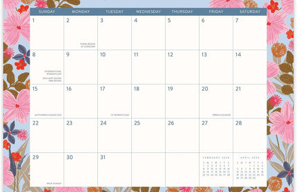 Calendario 2026 Magnético 17M - Secret Garden