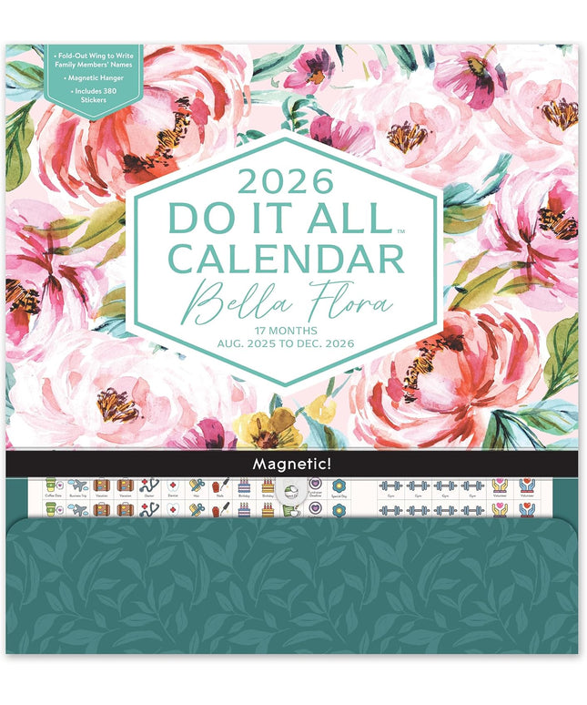 Calendario 2026 Pared 17M - Bella Flora