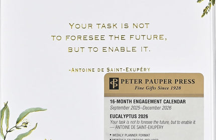 Agenda 2026 Sem Vista 16M - Eucalyptus