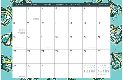 Calendario 2026 Magnético 17M - Mariposas