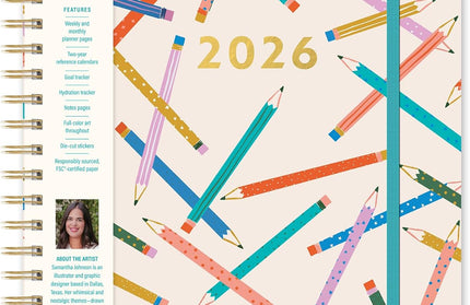 Agenda 2026 Anillada XL Sem Vista 17M - Lápices