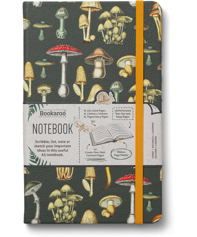 Libreta Mediana Composición - Hongos Botánicos