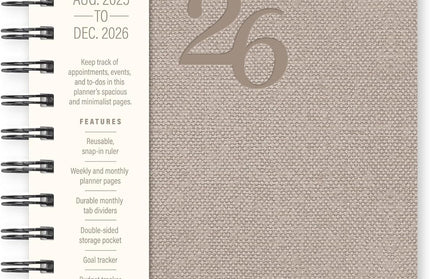 Agenda 2026 Anillada Sem Vista 17M - Stone Agatha