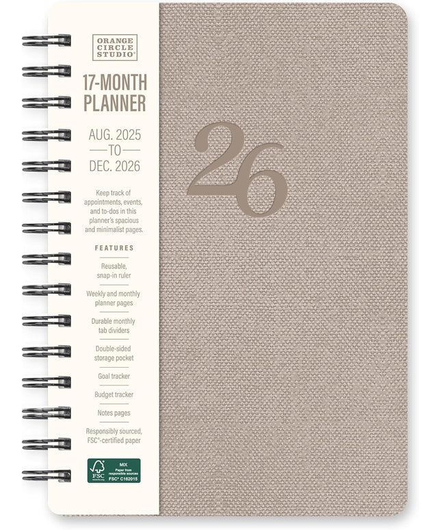 Agenda 2026 Anillada Sem Vista 17M - Stone Agatha