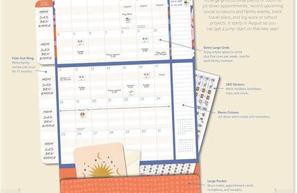 Calendario 2026 Pared 17M - Secret Garden