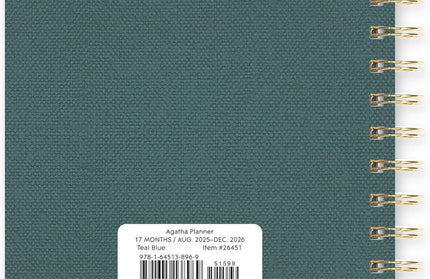 Agenda 2026 Anillada Sem Vista 17M - Verde Agatha