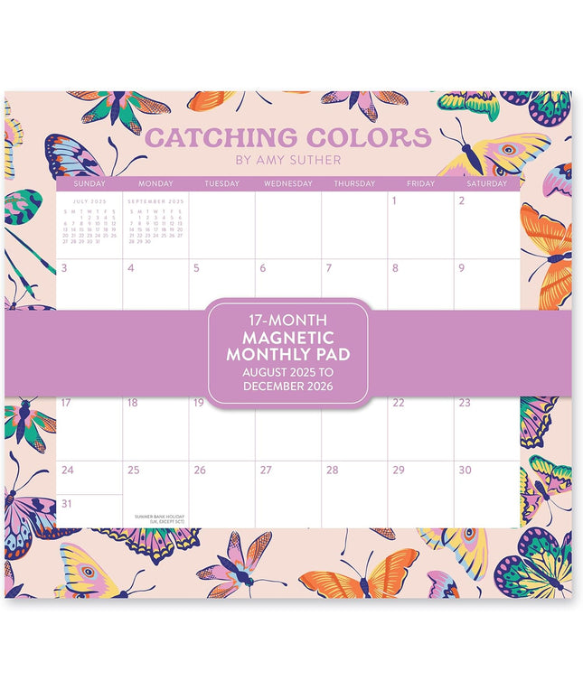 Calendario 2026 Magnético 17M - Mariposas