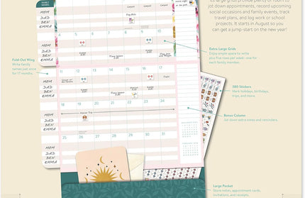 Calendario 2026 Pared 17M - Bella Flora
