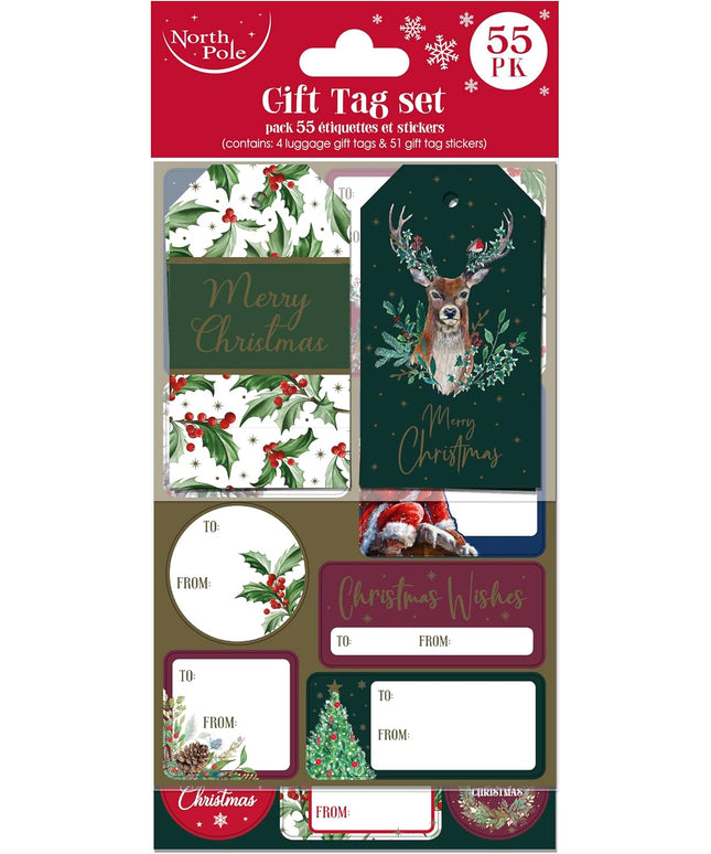 Etiquetas Adhesivas y Tags Navidad - Tradicionales