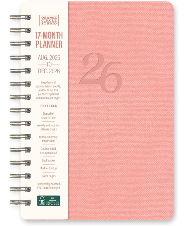 Agenda 2026 Anillada Sem Vista 17M - Coral Agatha