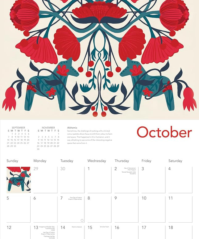 Calendario Pared 2025 12M Grande - Nina Pace