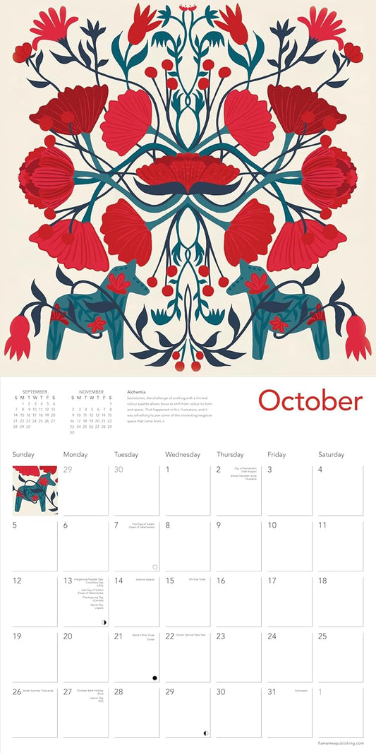 Calendario Pared 2025 12M Grande - Nina Pace
