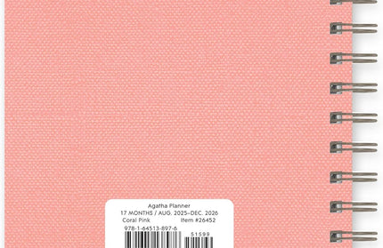 Agenda 2026 Anillada Sem Vista 17M - Coral Agatha