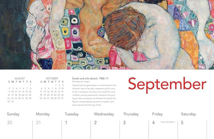 Calendario Pared 2026 12M Grande - Gustav Klimt
