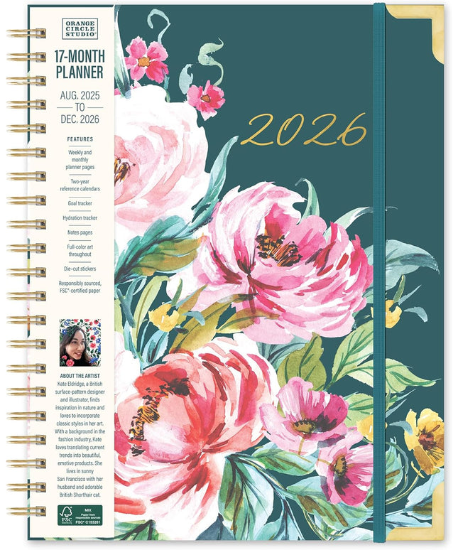 Agenda 2026 Anillada XL Sem Vista 17M - Bella Flora