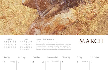 Calendario Pared 2026 12M Grande - Leonardo da Vinci