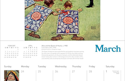 Calendario Pared 2025 12M Grande - Alicia en el País de las