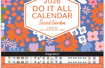Calendario 2026 Pared 17M - Secret Garden