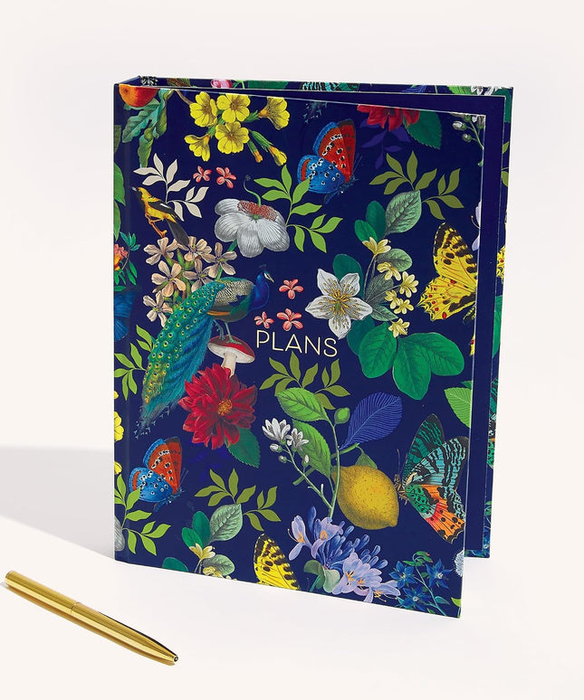 Agenda Semanal Sin Fechas - Floral Vintage Foil Dorado