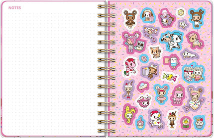 Agenda 2026 Anillada Sem Vista 17M - Tokidoki Donutella