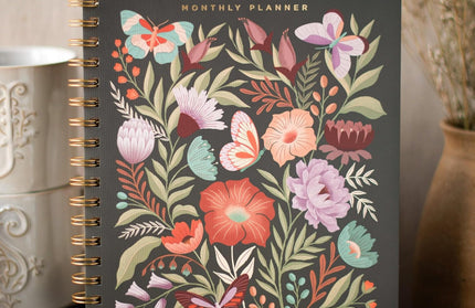 Agenda sin Fecha Mensual - Flowers