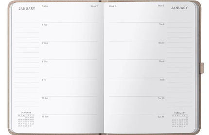 Agenda 2026 Mediana 12M Sem Vista - Caramelo