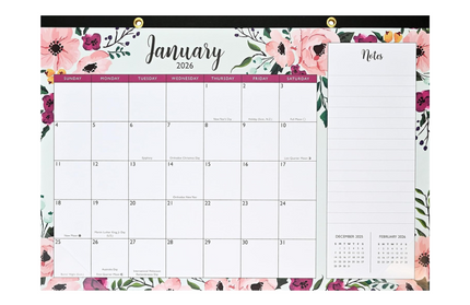 Calendario 2026 12M - Floral