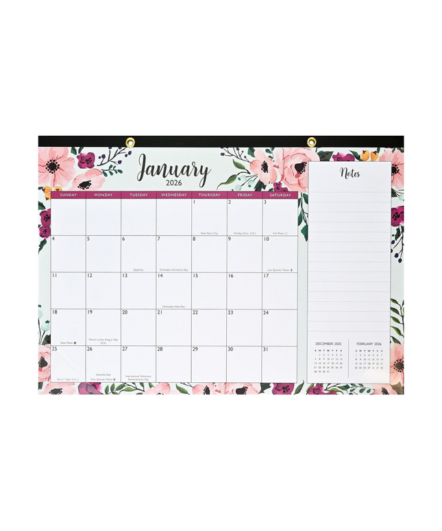 Calendario 2026 12M - Floral