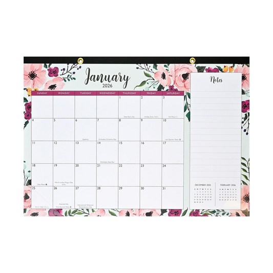 Calendario 2026 12M - Floral
